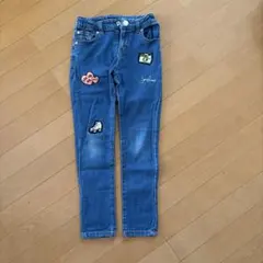 JENNI love パッチ付きブルーデニムパンツ