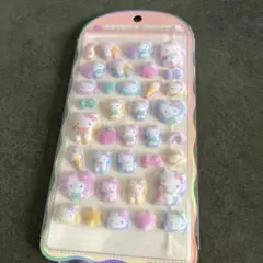 （おすそわけ）コットンパフィーシール　キティちゃん サンリオ