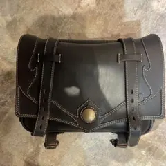 RRL Leather Carving Saddle Bag Black - メルカリ