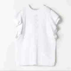 LOULOU WILLOUGHBY シームフラワーフリルプルオーバー