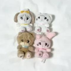 mikko ぬいぐるみマスコット ガチャガチャ コンプリート 4つセット