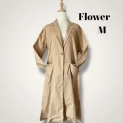flower フラワー スプリングコート ロングコート ベージュ Mサイズのサムネイル
