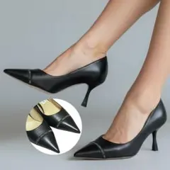 ジミーチュウ/パンプス/ハイヒール/ポインテッドトゥ/テープロゴ/38サイズ