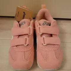 ASICS ナローピンク スニーカー ベルクロ