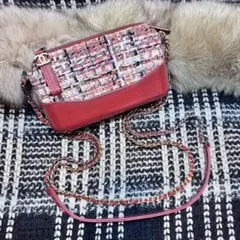 極極美品！激レア！ガブリエル　ドゥ　CHANEL★ツイード　チェーンウォレット