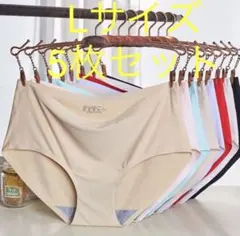 肌に優しい Lサイズ5枚セットレディース ショーツ 無地 シームレスショーツ