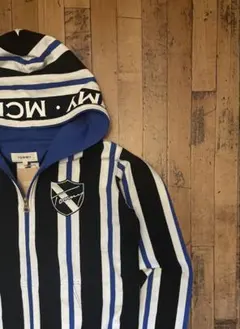 TOMMY Stripe double zip foodie パーカー