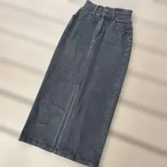 アズール　デニム　ロングスカート　S