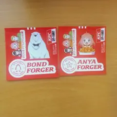 ケンタッキー　SPY×FAMILYキャンペーンステッカー　アーニャ　ボンド