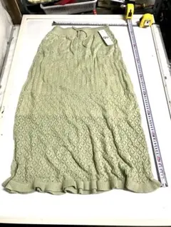 GU ジーユー　透かし編みニットロングスカート　Lサイズ　新品　★7373G