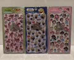 ディズニー プチドロップステッカー バンビ・ミニオンズ・プリンセス 3枚セット