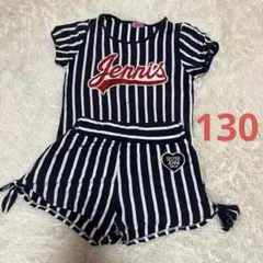 シスタージェニー　ストライプ Tシャツ ショートパンツ セットアップ100cm