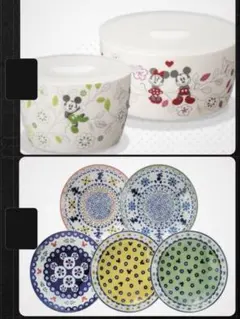 ディズニー　食器　皿　プレート　容器　セット