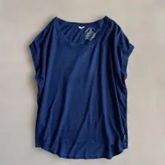 GOHEMP ゴーヘンプ インディゴ染め ヘンプコットン Tシャツ XSのサムネイル
