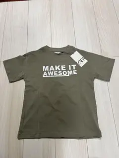 【新品タグ付き】ZARA オリーブ色 Tシャツ 120cm