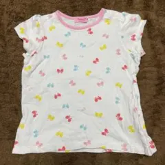 Hot Biscuits リボン柄 Tシャツ 90サイズ