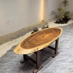 モンキーポッド　一枚板無垢　長さ166cm カウンター　ダイニングテーブルのサムネイル