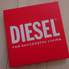 DIESEL ロゴ入り レッドポーチ