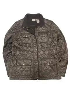 90s L.L.Bean 裏フリース キルティングジャケット ダークブラウン M