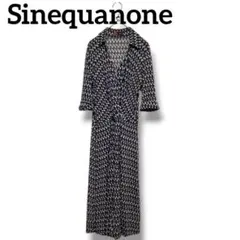 シネカノン Sinequanone カシュクールワンピース 幾何学柄 パリのサムネイル