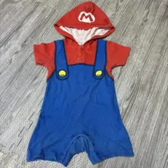 マリオ なりきり フード付き ロンパース 90のサムネイル