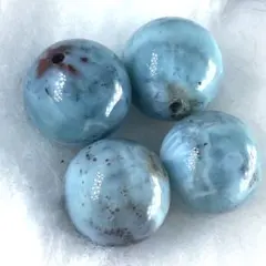 約12mm ラリマー ビーズ 天然石 パワーストーン 4個 チョコレートラリマー
