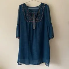 ハッシュアッシュ　透け感　刺繍　チュニックのサムネイル