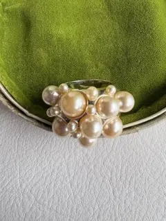 確認用。AGATHA(アガタ) シルバーリング・パール・バブルデザイン・個性的