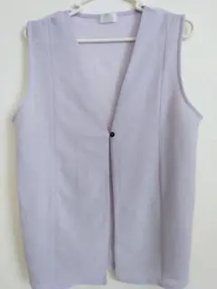 【美品】ジレ夏用 シアー感パープル