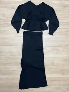 Radyペプラムニットワンピース