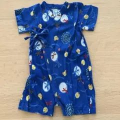 ベビー甚平 花火と動物柄 Sサイズ