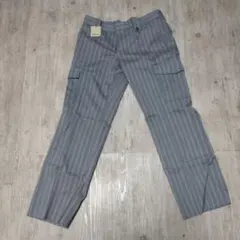 COMME CA ISM ストライプ ワークパンツ L