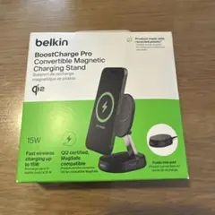 Belkinワイヤレス充電スタンド MagSafe Qi2 WIA008btBK