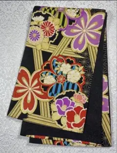 逸品 川島織物 振袖用袋帯 「祥栄春秋」 紫地に鼓や花々 眩い金糸銀糸