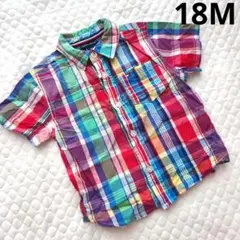 TOMMY HILFIGER チェック柄シャツ 18M　80　男の子
