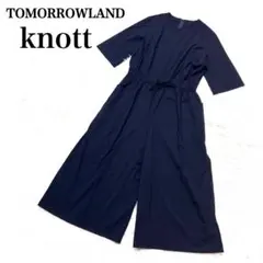 美品✨knott ノット ハーフスリーブオールインワン ジャンプスーツ 黒のサムネイル