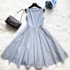 極美品*フォクシー 23SS dinah dressワンピース ロング ステッチ