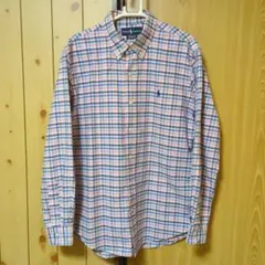 【美品】 Polo RalphLauren 長袖BDシャツ　チェック柄　L
