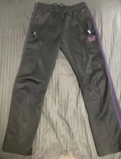 Needles トラックパンツ ブラック パープル