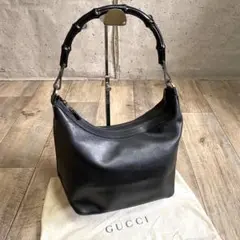 本物☆グッチ バンブー ハンドバッグ ワンショルダー レザーバッグ トートバッグ