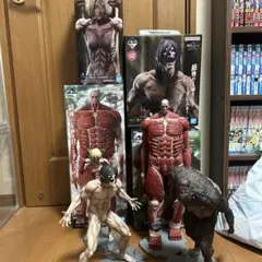 進撃の巨人 一番くじ MEGAIMPACT エレン 女型 獣 超大型　鎧　顎