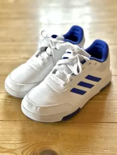 19センチ　adidas キッズ スニーカー ホワイト/ブルー