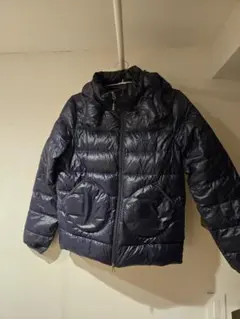 gym master フード付きダウンジャケット M ネイビー