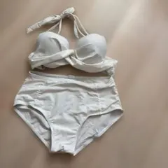 ホルターネック セパレート水着 ホワイト