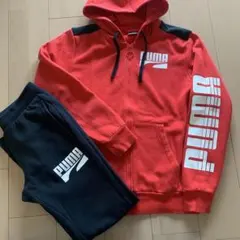 PUMA 赤黒 ジャージ フルジップ