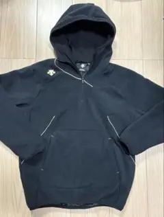 DESCENTE フード付きフリースジャケット 150サイズ ブラック