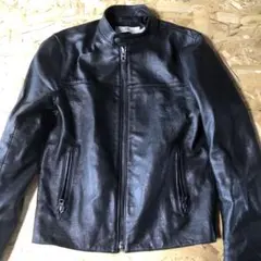 COACH レザーシングルライダースジャケット 48 中古・古着通販】COACH (コーチ) シングルライダースジャケット