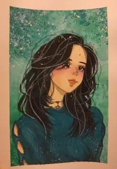 ポストカード アナログ画 ファンアート TWICEサナ