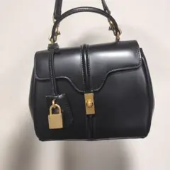 ブランド不明丸形ワンショルダーバッグトートバッグナイロンブラック 