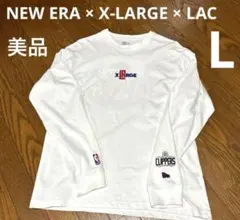 [美品] ニューエラ エクストララージ LAクリッパーズ トリプルコラボロンT